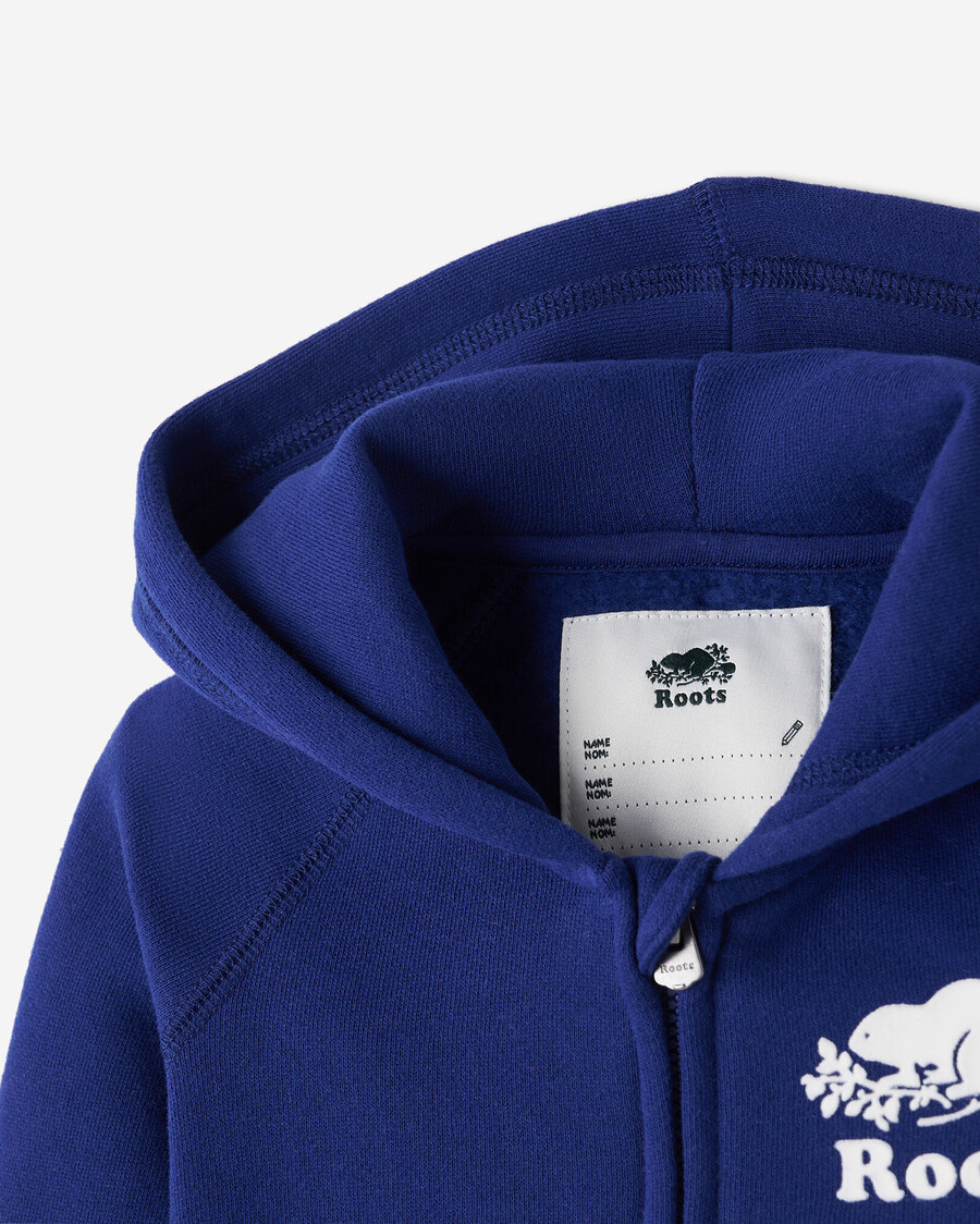 sudadera con capucha y cremallera completa original orgánica para bebé