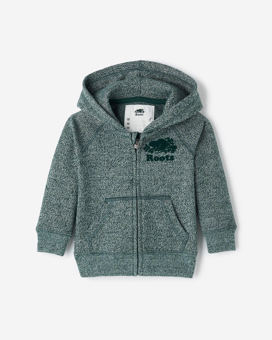 sudadera con capucha y cremallera completa original orgánica para bebé