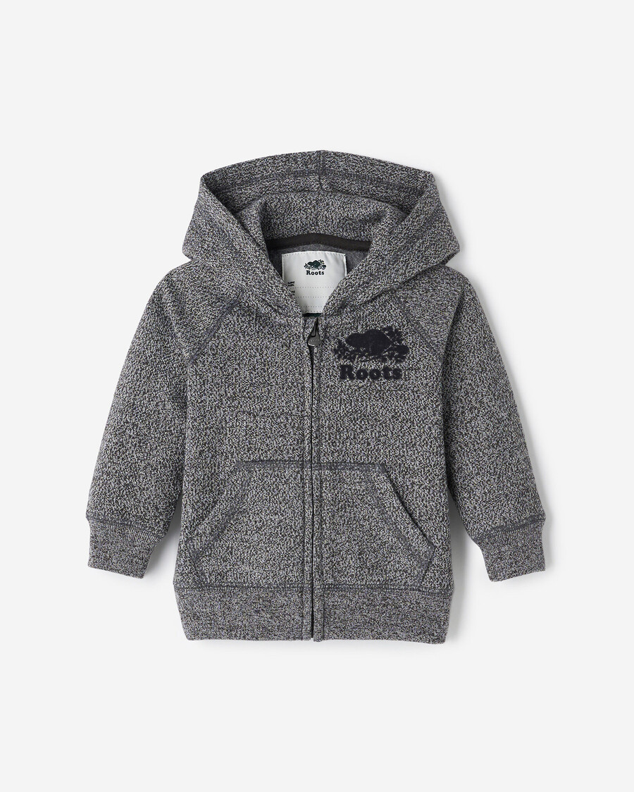 sudadera con capucha y cremallera completa original orgánica para bebé