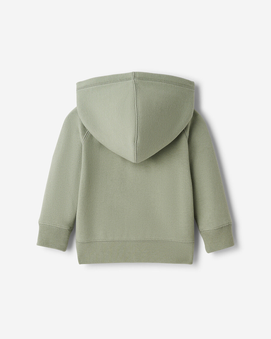 sudadera con capucha y cremallera completa original orgánica para bebé