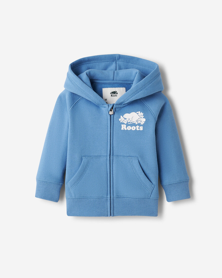sudadera con capucha y cremallera completa original orgánica para bebé