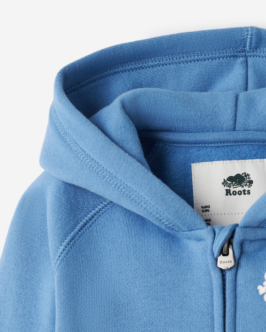 sudadera con capucha y cremallera completa original orgánica para bebé