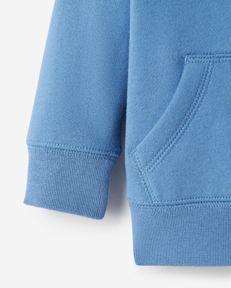 sudadera con capucha y cremallera completa original orgánica para bebé