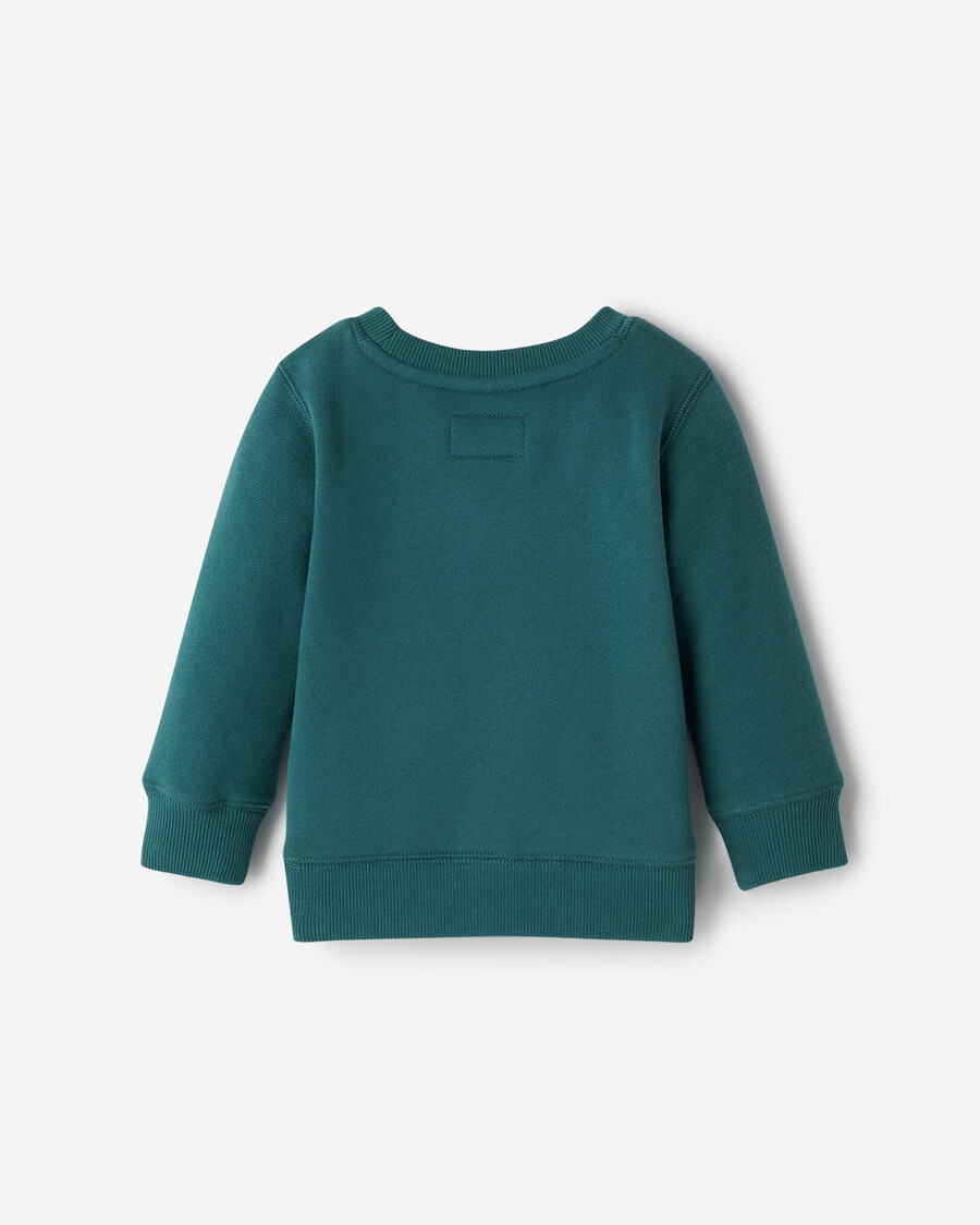 sudadera con cuello redondo de castor para bebé heritage