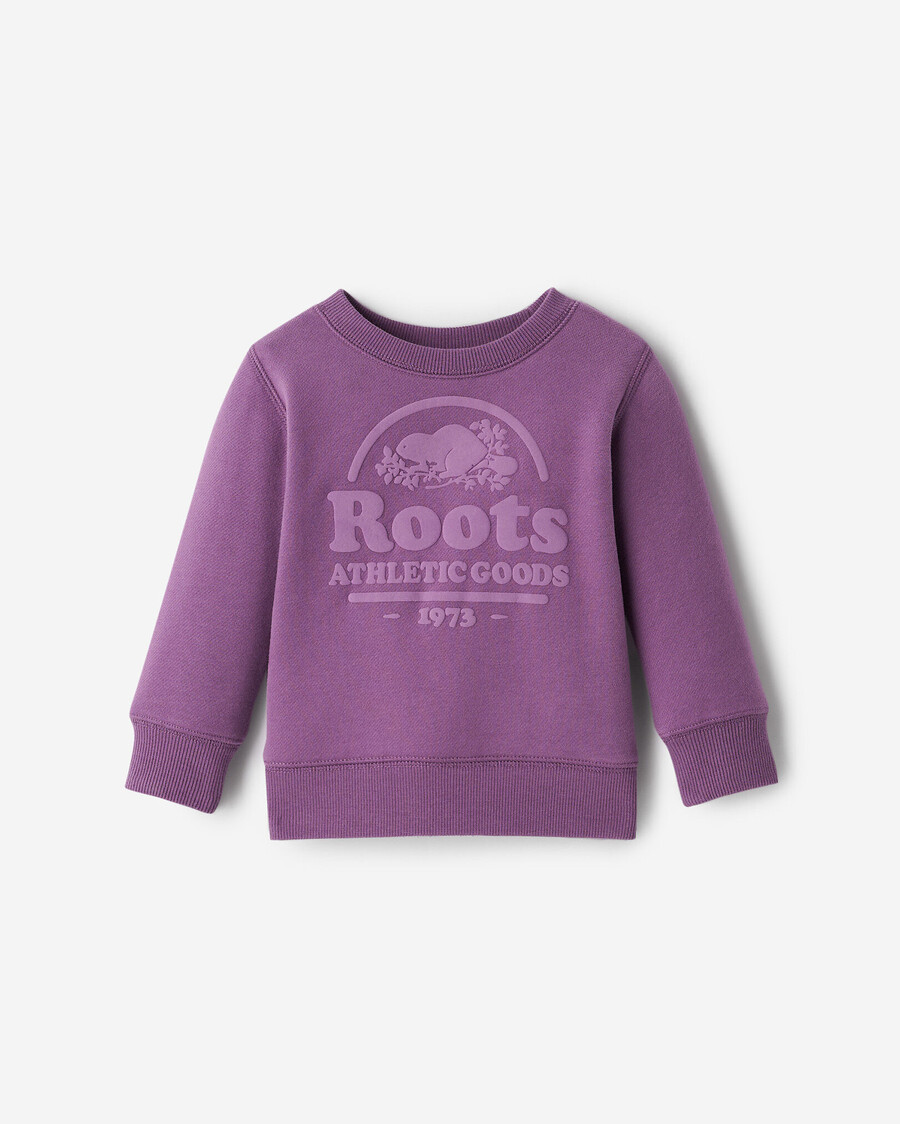 sudadera con cuello redondo de castor para bebé heritage