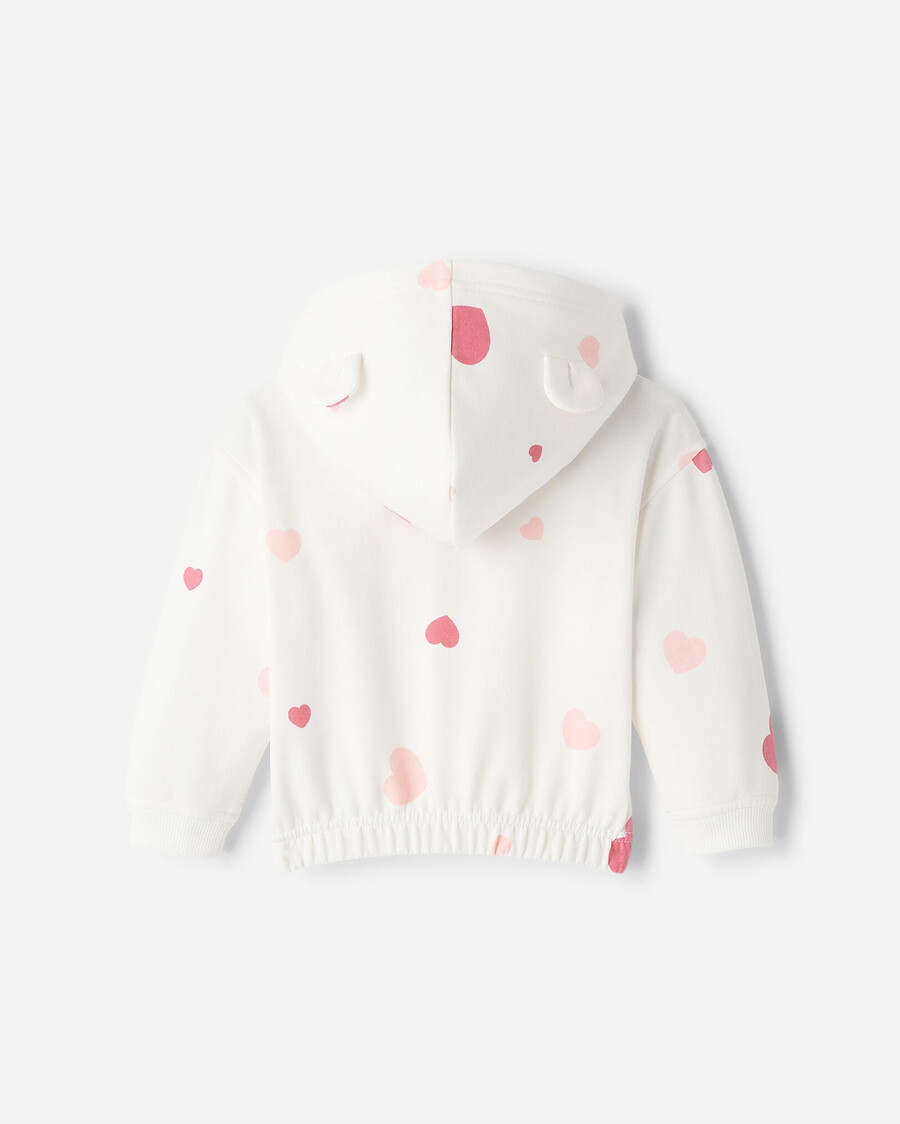 sudadera con capucha y cremallera baby cozy love bear
