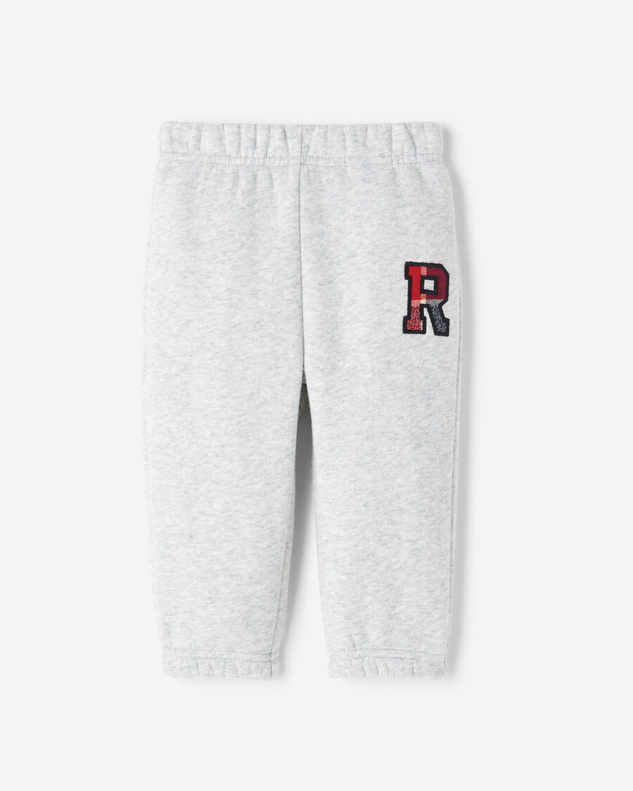 pantalón deportivo con apliques de cuadros para bebé