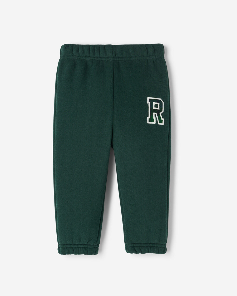 pantalón deportivo con apliques de cuadros para bebé