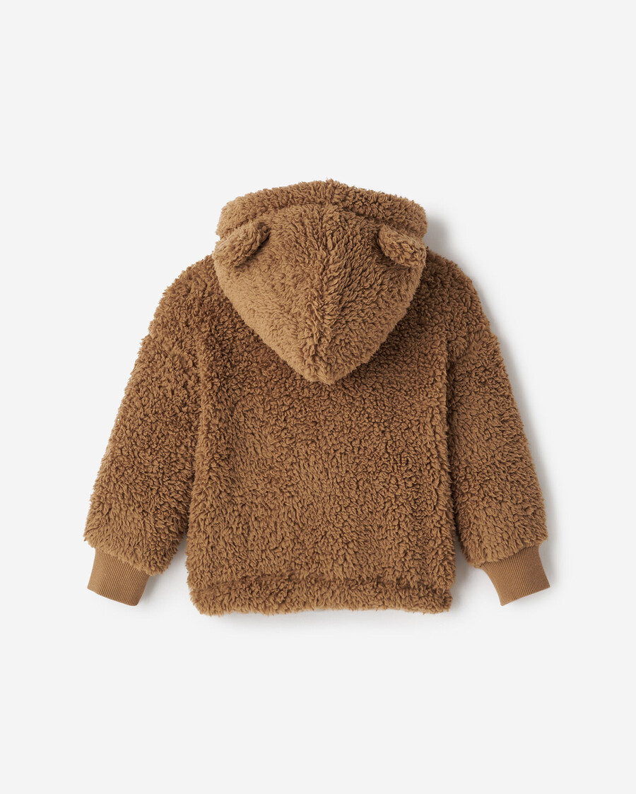 sudadera con capucha y cremallera completa de lana de oveja creekside para bebé