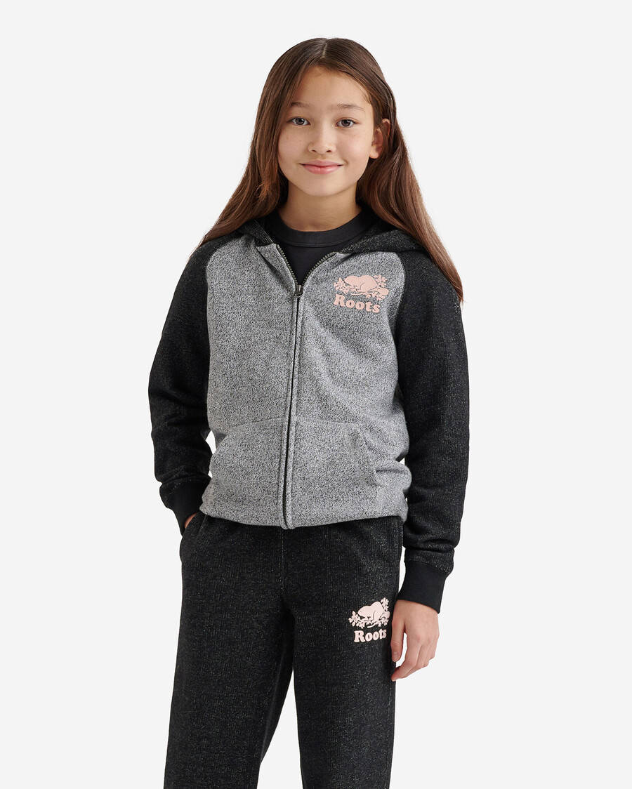sudadera con capucha y cremallera completa original orgánica para niños
