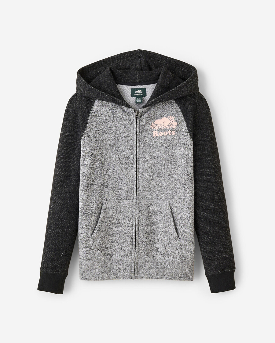 sudadera con capucha y cremallera completa original orgánica para niños