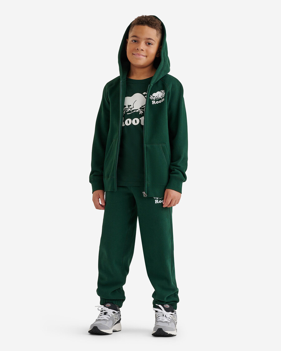 sudadera con capucha y cremallera completa original orgánica para niños
