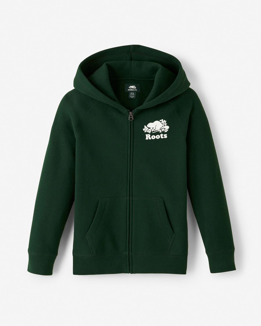 sudadera con capucha y cremallera completa original orgánica para niños