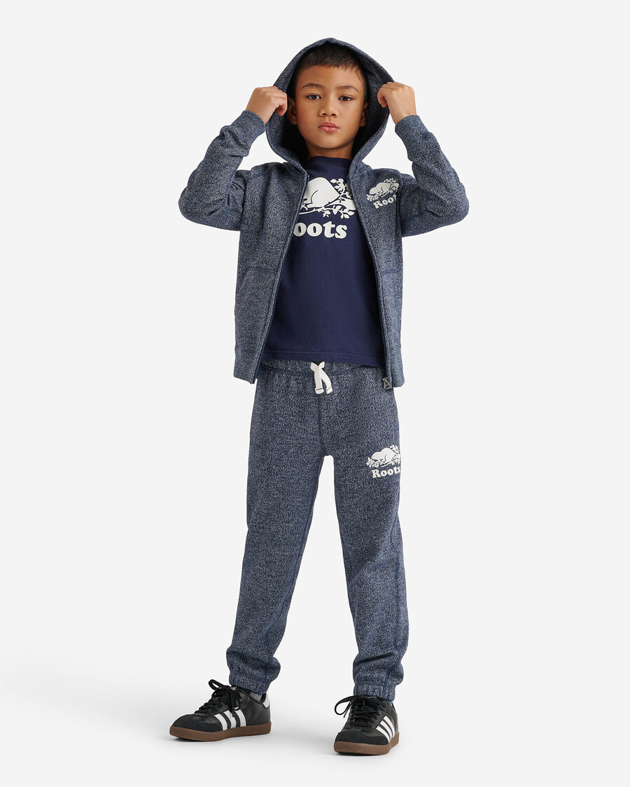 sudadera con capucha y cremallera completa original orgánica para niños