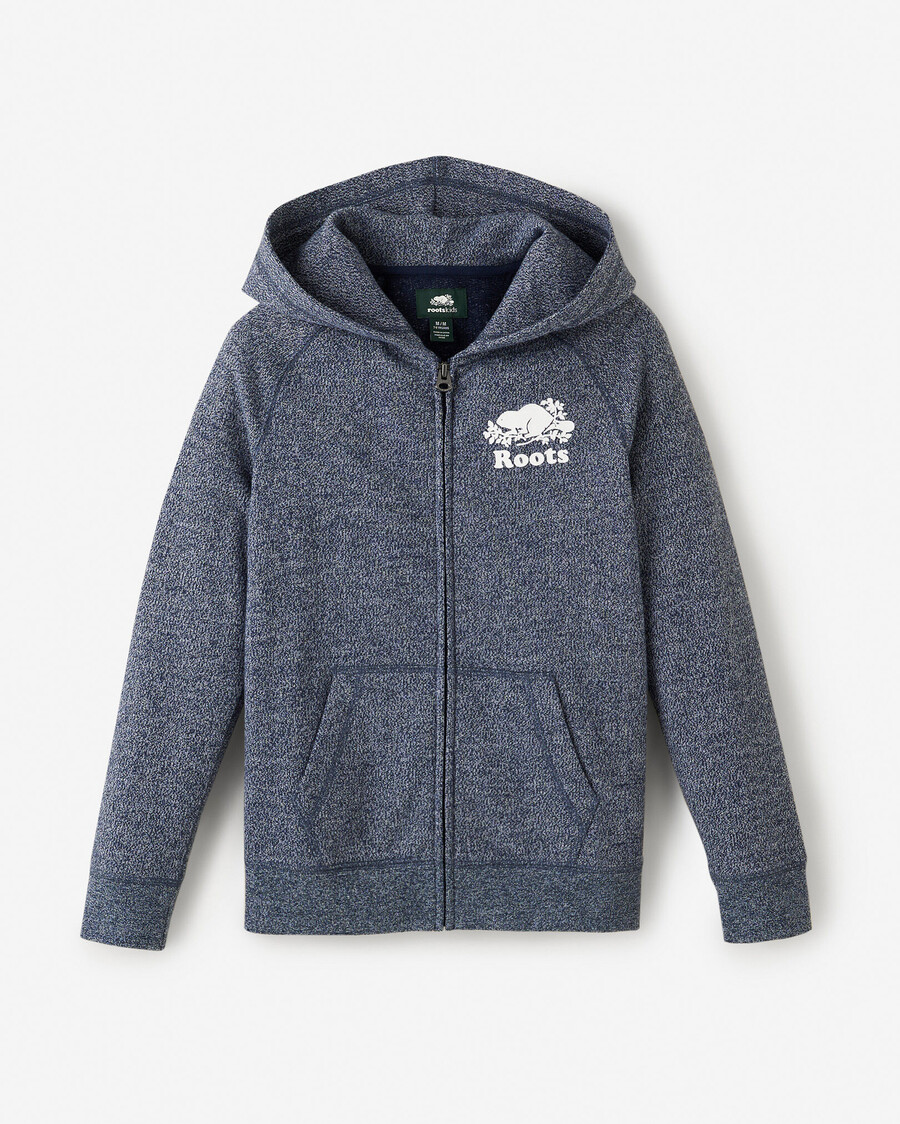 sudadera con capucha y cremallera completa original orgánica para niños