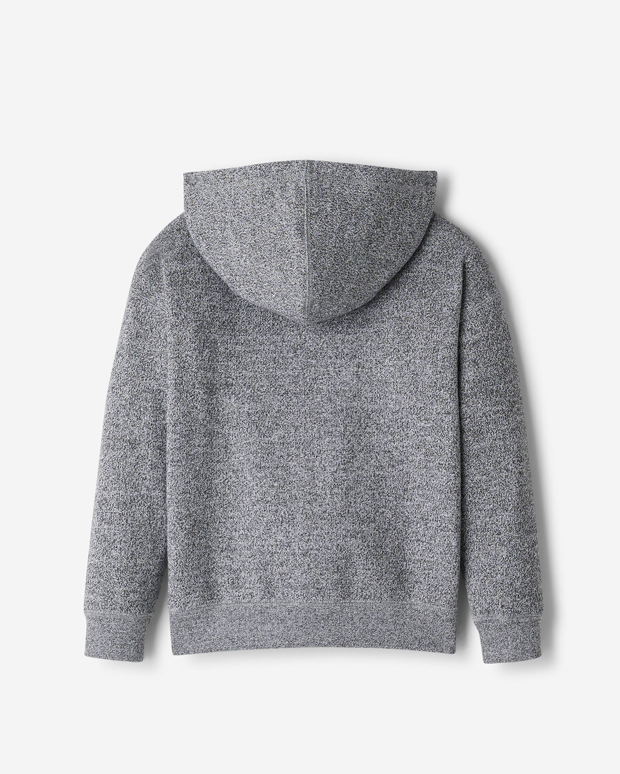 sudadera con capucha y cremallera completa con apliques roots para niños