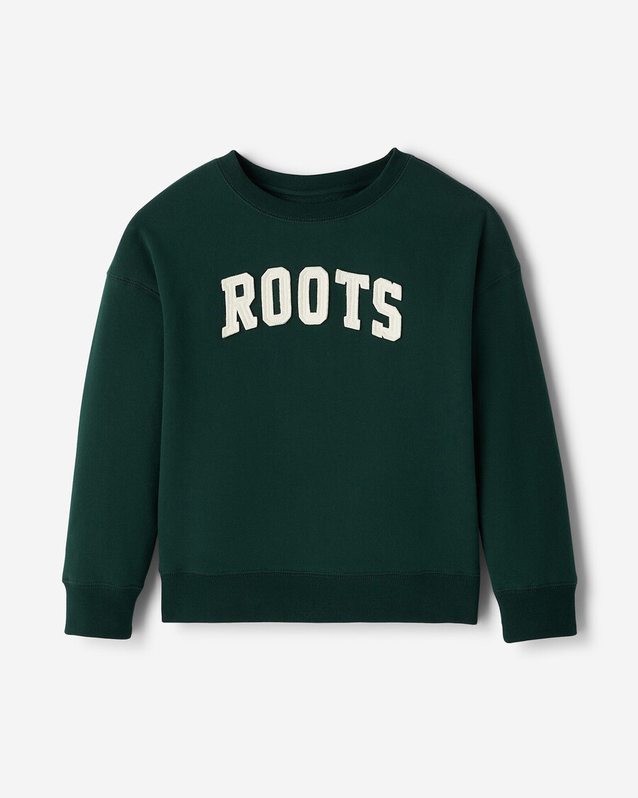 sudadera con apliques roots para niños