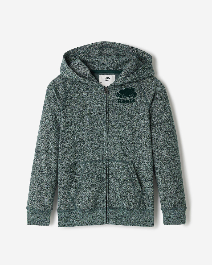 sudadera con capucha y cremallera completa original orgánica para niños