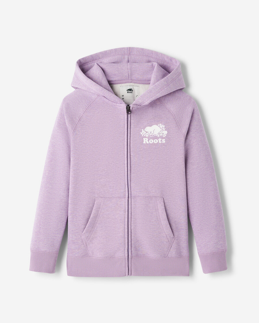 sudadera con capucha y cremallera completa con brillo original para niños