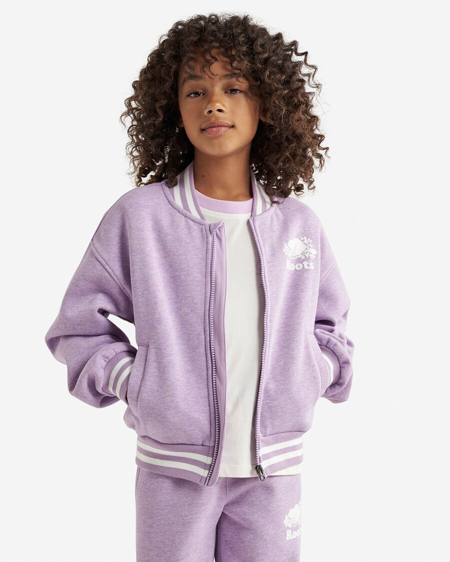 chaqueta universitaria cooper sparkle para niñas