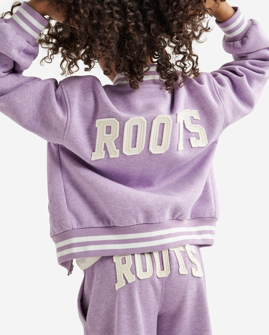 chaqueta universitaria cooper sparkle para niñas