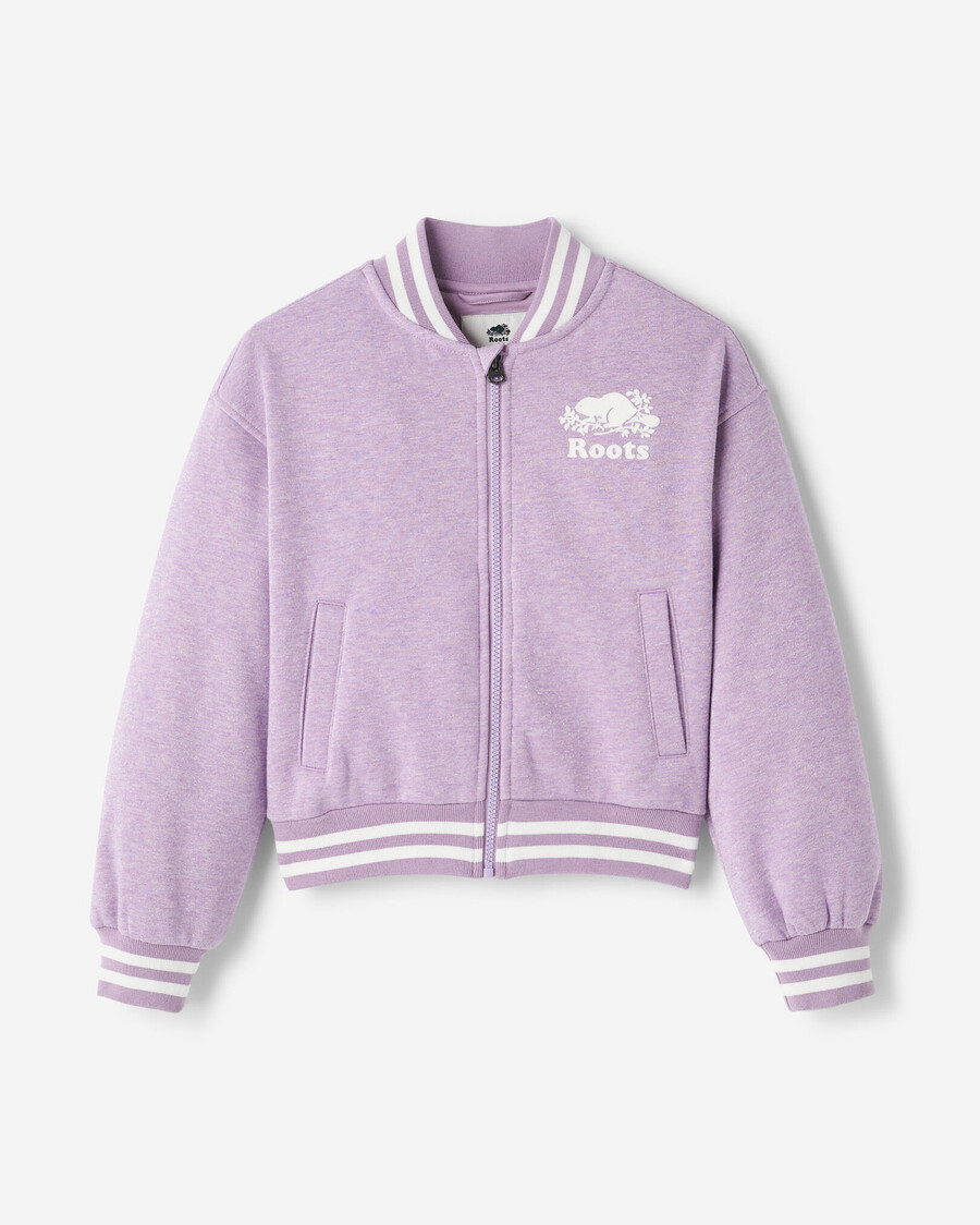 chaqueta universitaria cooper sparkle para niñas