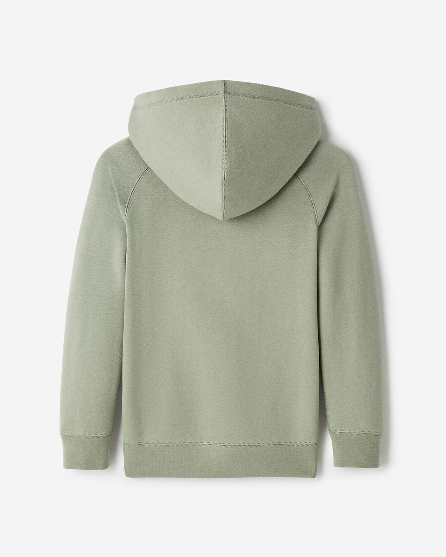 sudadera con capucha y cremallera completa original orgánica para niños