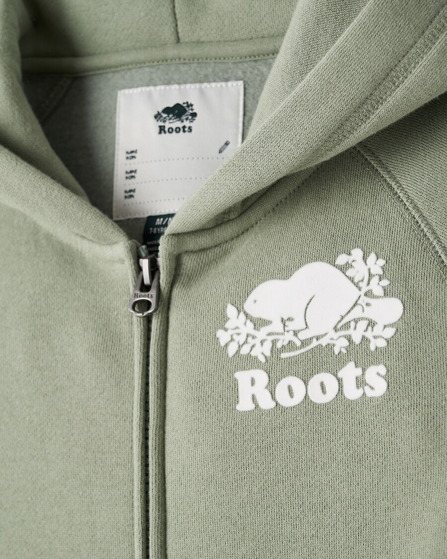sudadera con capucha y cremallera completa original orgánica para niños