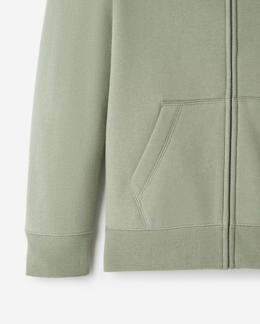sudadera con capucha y cremallera completa original orgánica para niños