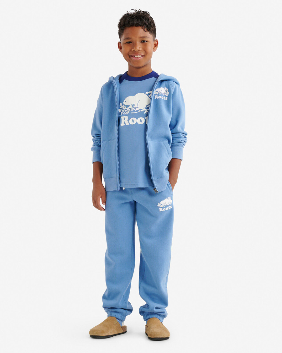 sudadera con capucha y cremallera completa original orgánica para niños
