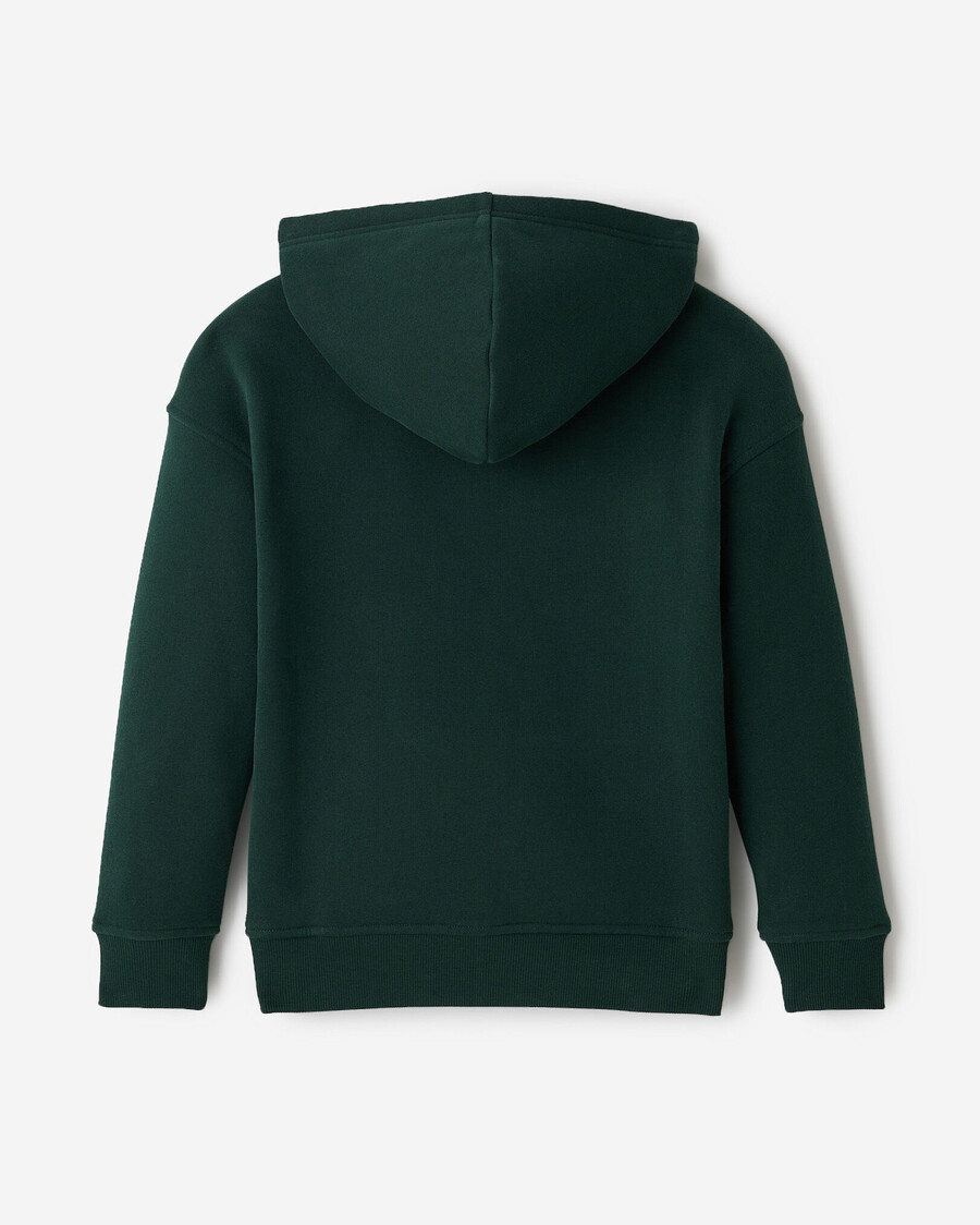 sudadera con capucha y apliques de cuadros para niños