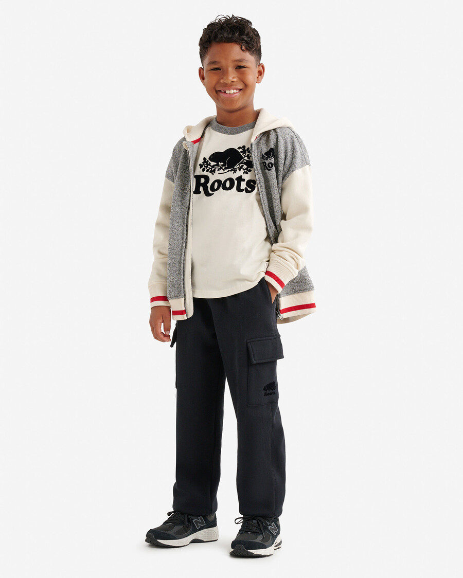 chaqueta universitaria de cabina para niños