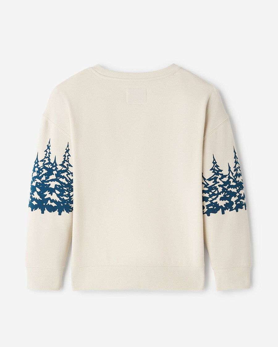 sudadera con capucha y paisaje de cabaña para niños