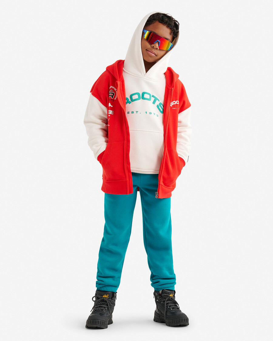 sudadera con capucha y cremallera completa alpine goods para niños