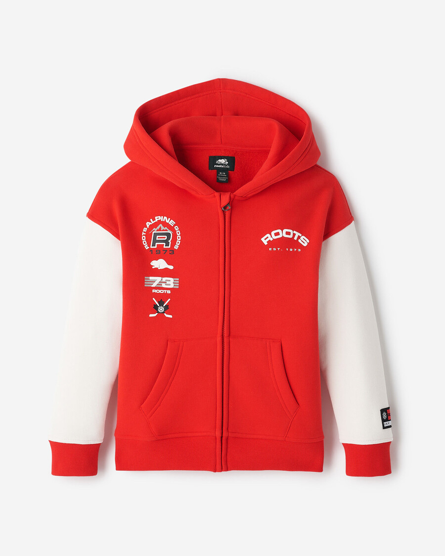 sudadera con capucha y cremallera completa alpine goods para niños