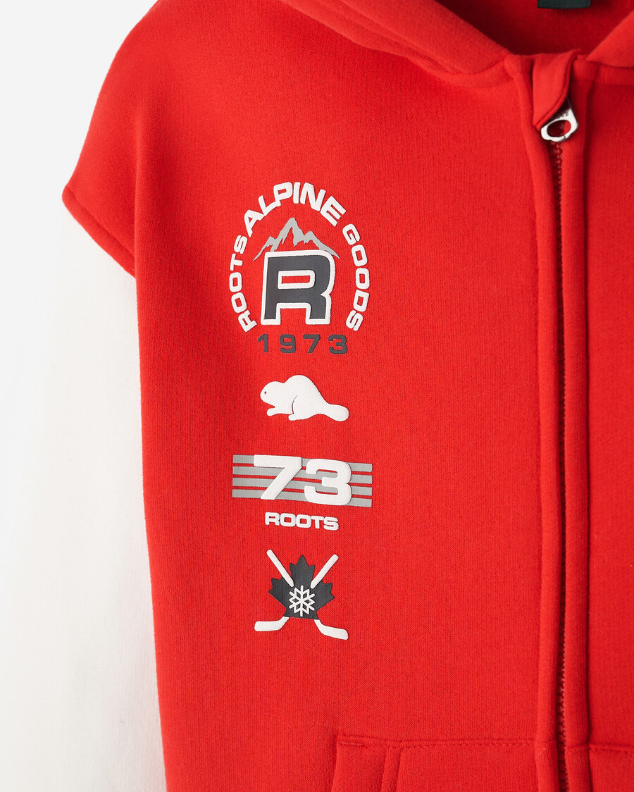 sudadera con capucha y cremallera completa alpine goods para niños