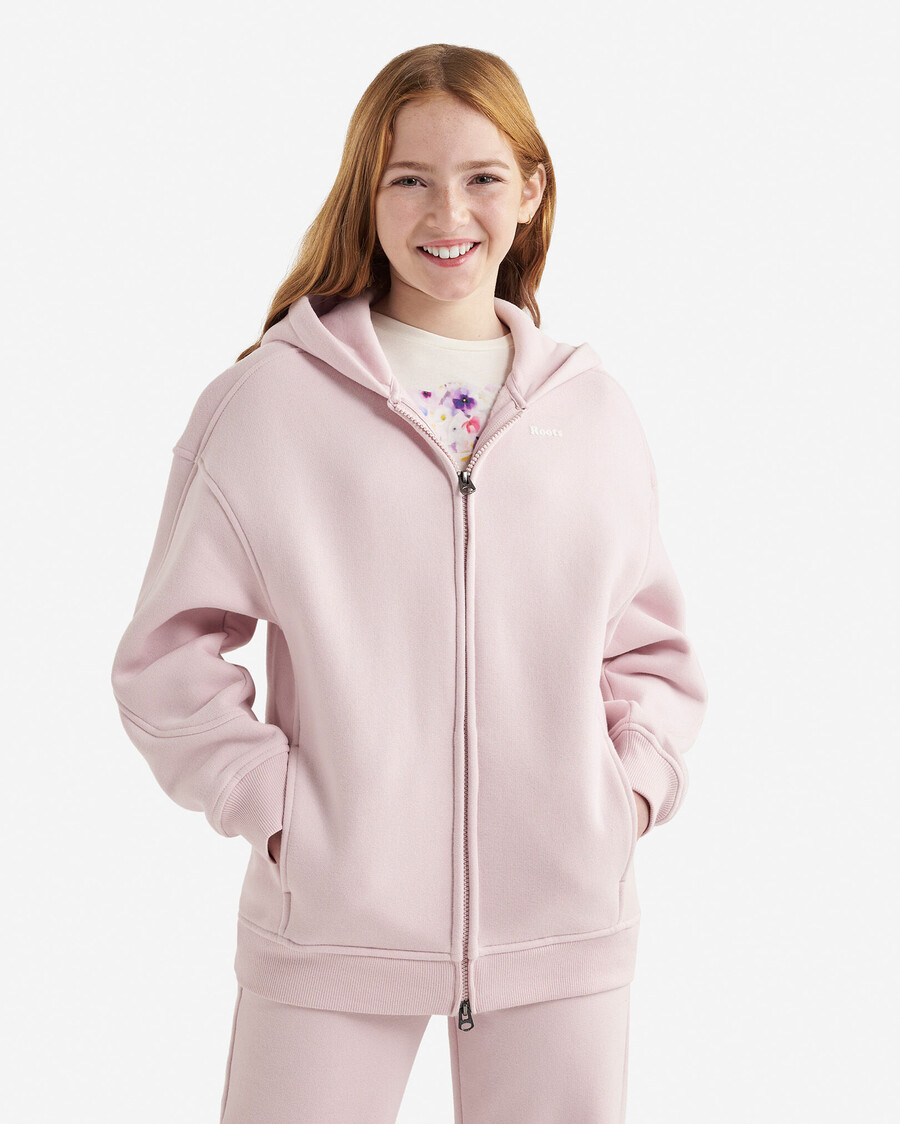 sudadera con capucha y cremallera completa para niños cloud