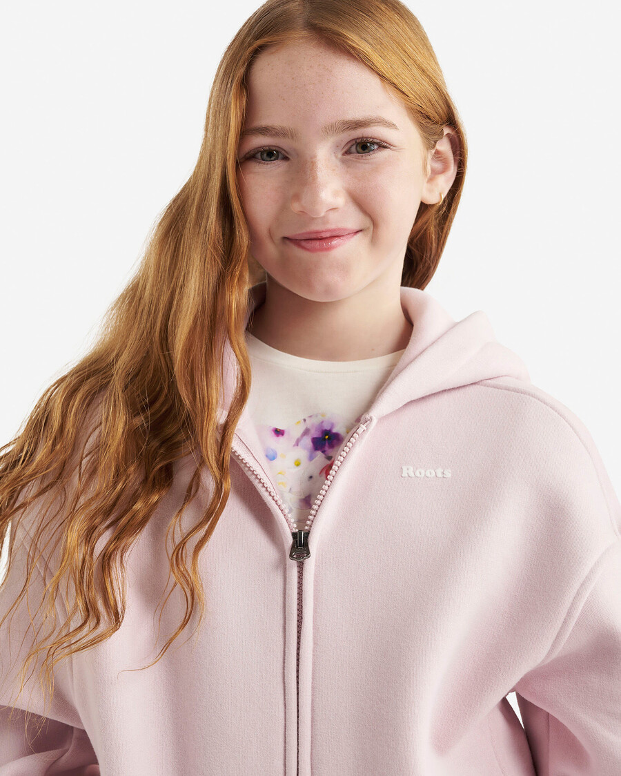 sudadera con capucha y cremallera completa para niños cloud