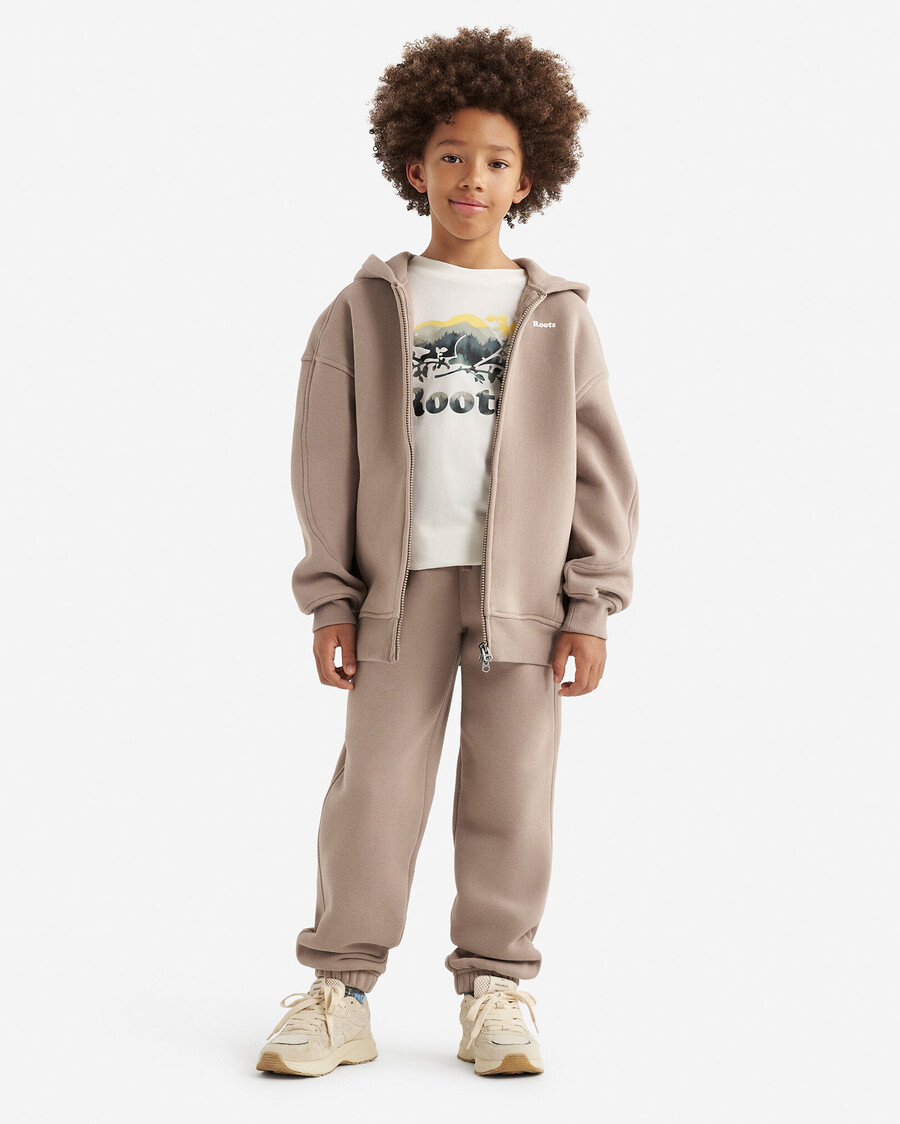 sudadera con capucha y cremallera completa para niños cloud