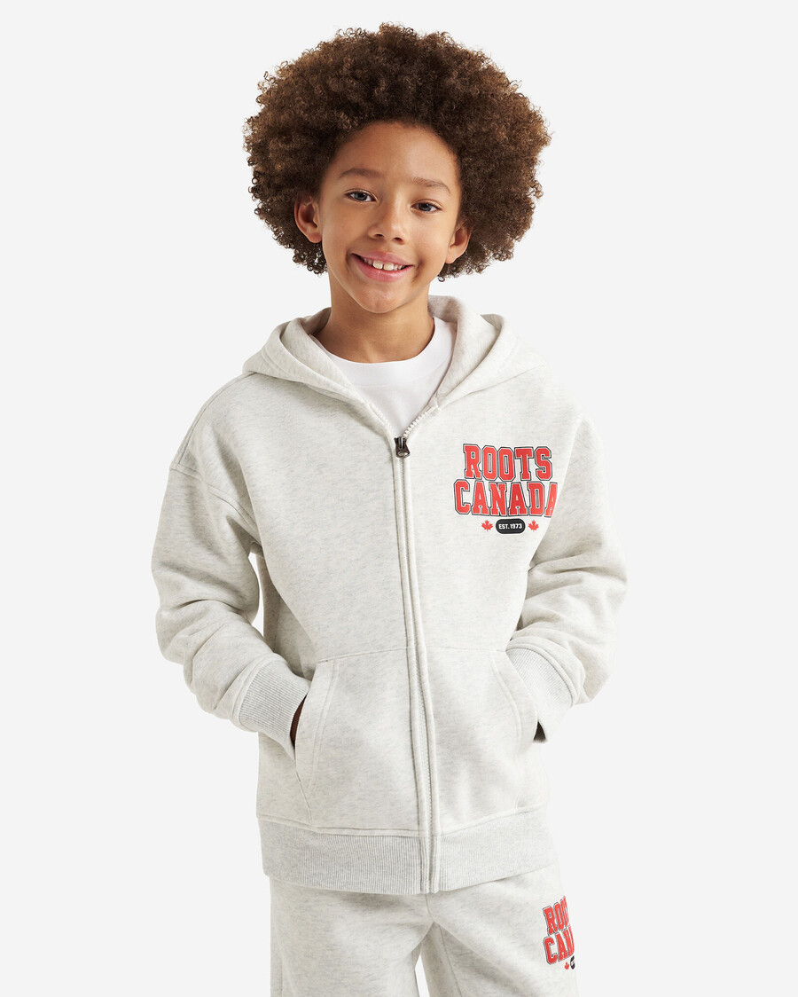 sudadera con capucha y cremallera completa northern roots para niños