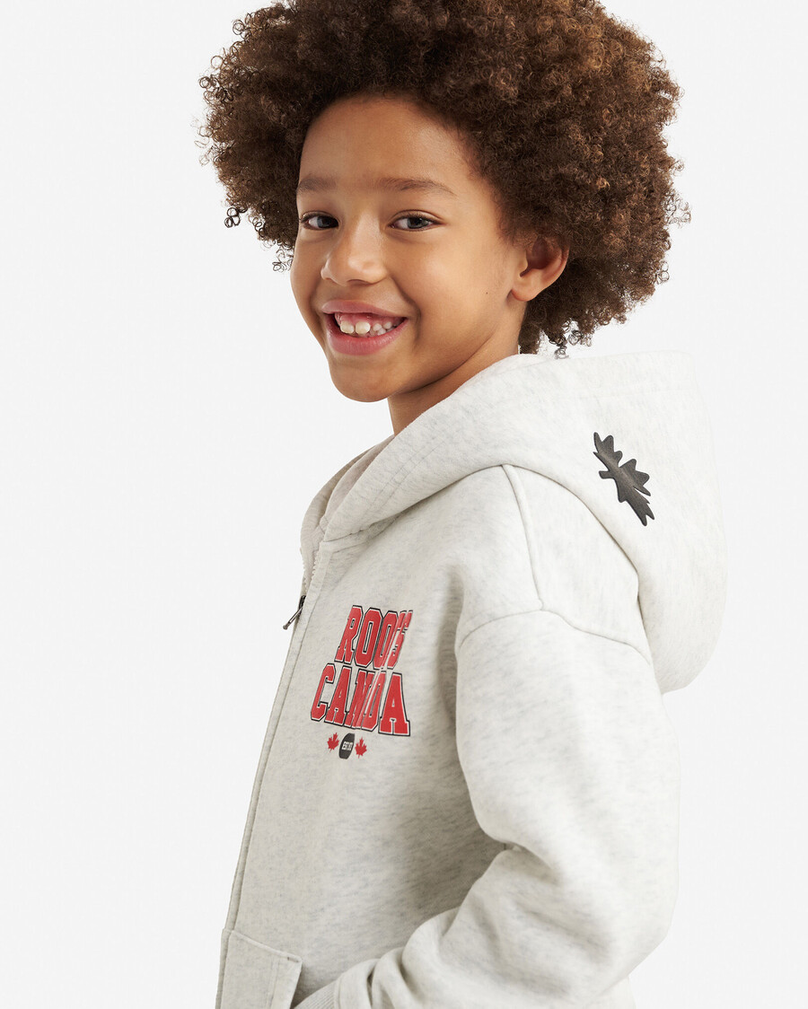 sudadera con capucha y cremallera completa northern roots para niños