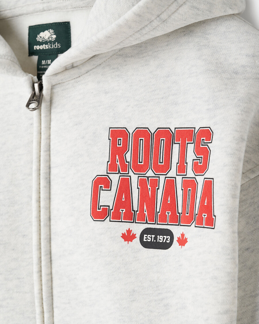 sudadera con capucha y cremallera completa northern roots para niños