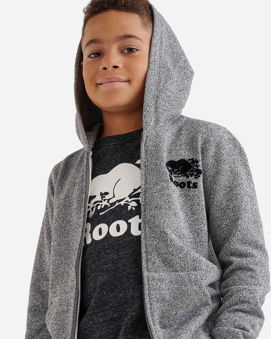 sudadera con capucha y cremallera completa original orgánica para niños