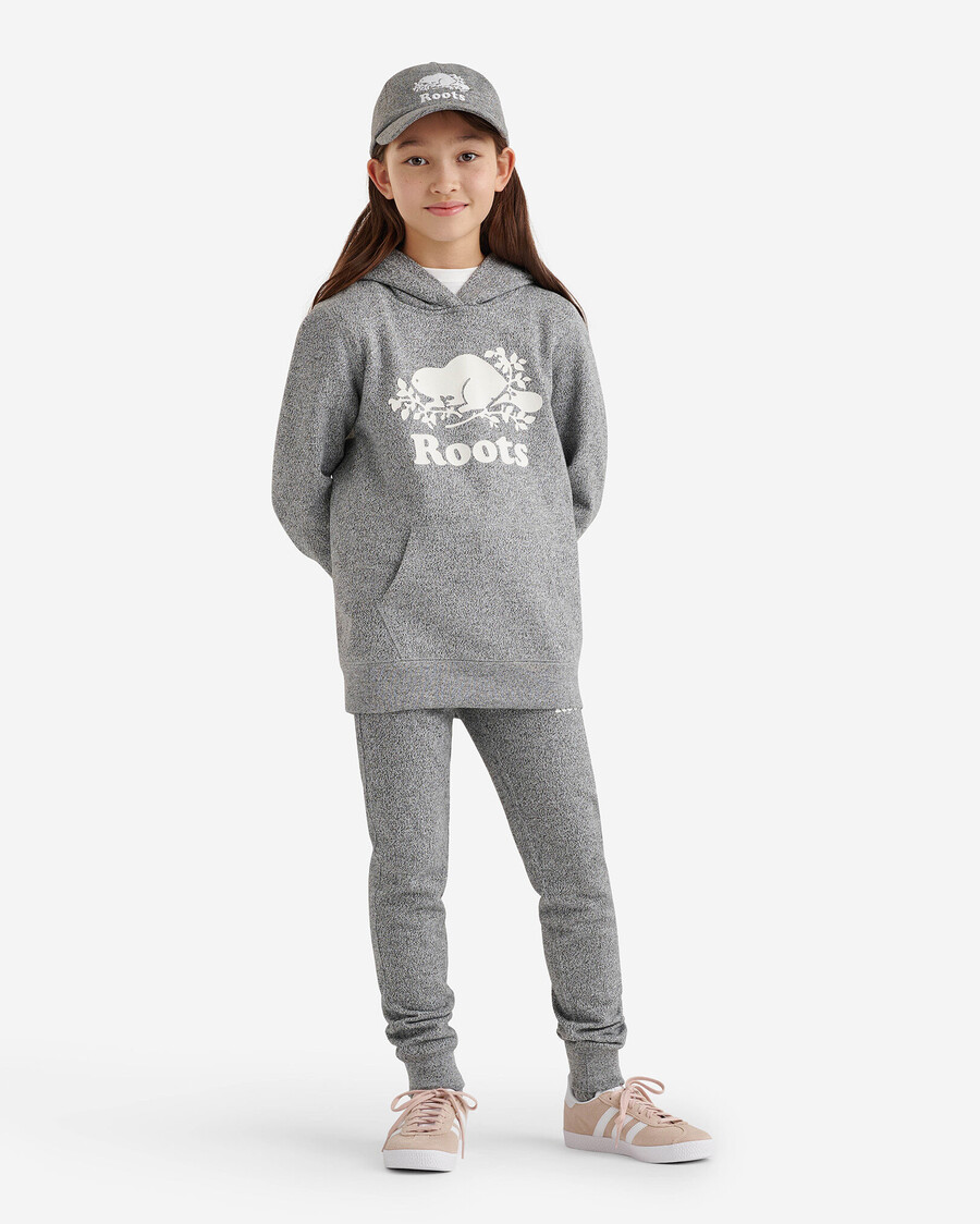 pantalón deportivo orgánico con puños ajustados para niña