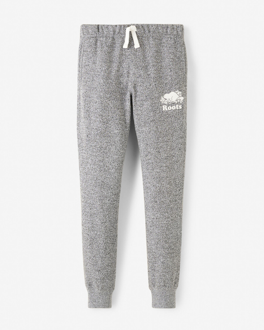 pantalón deportivo orgánico con puños ajustados para niña