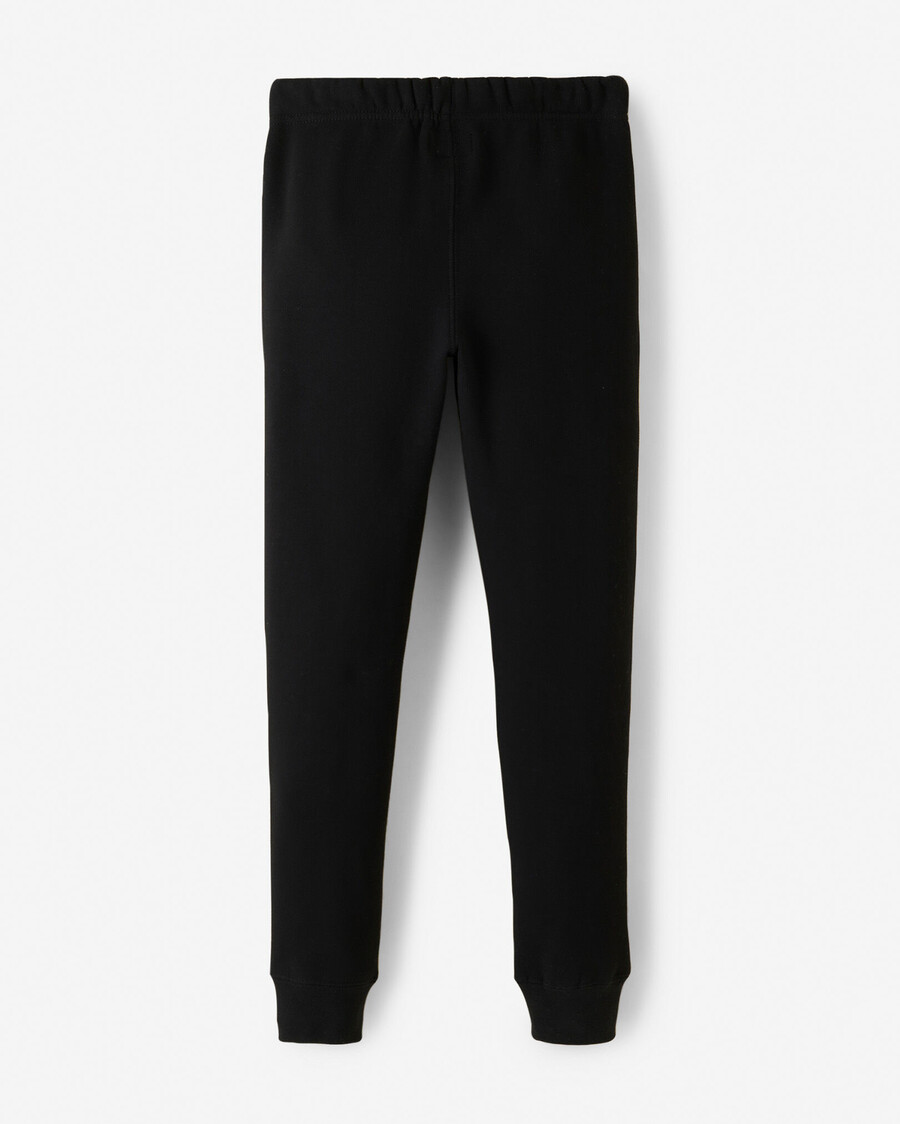 pantalón deportivo orgánico con puños ajustados para niña
