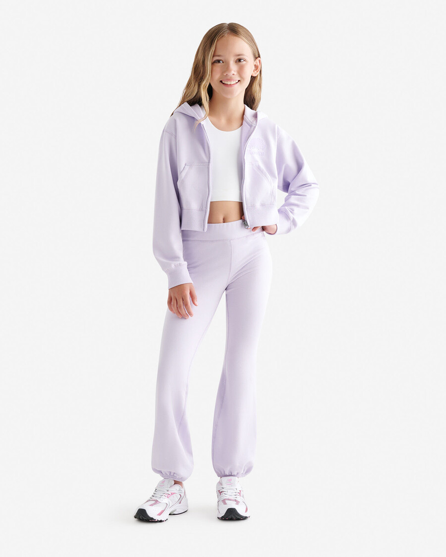 pantalón deportivo de baile de forro polar acogedor orgánico cooper para niñas