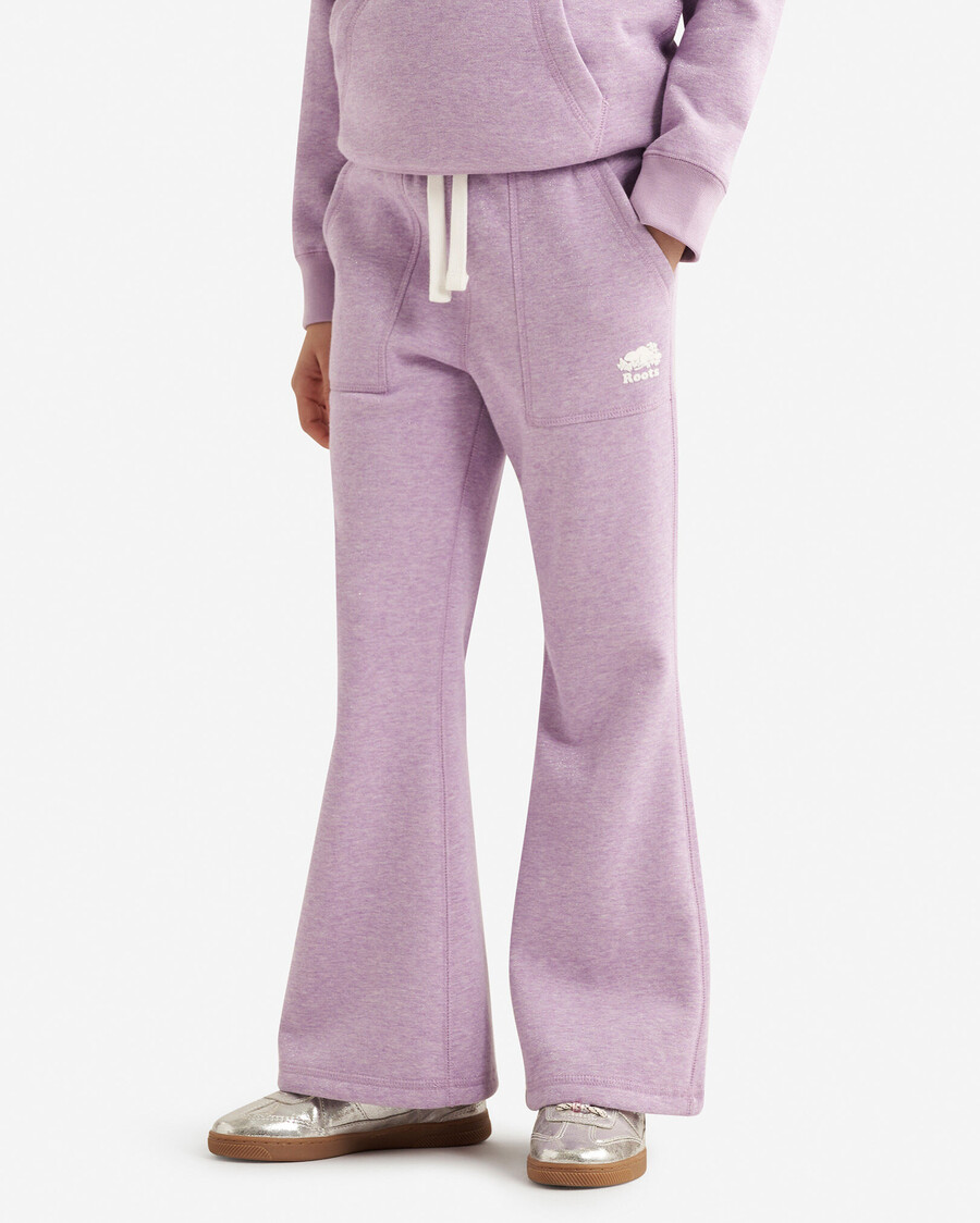 pantalón deportivo cooper flare sparkle para niñas