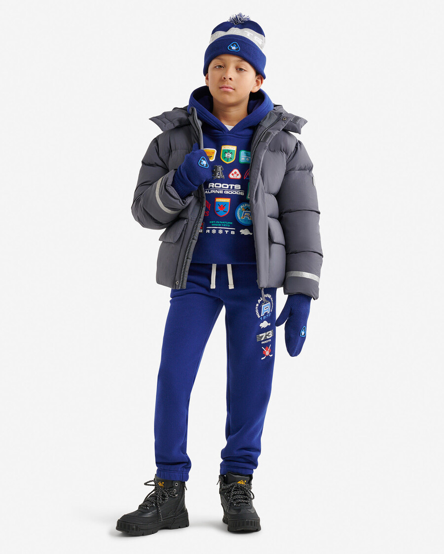 pantalón deportivo con parches de alpine goods para niños