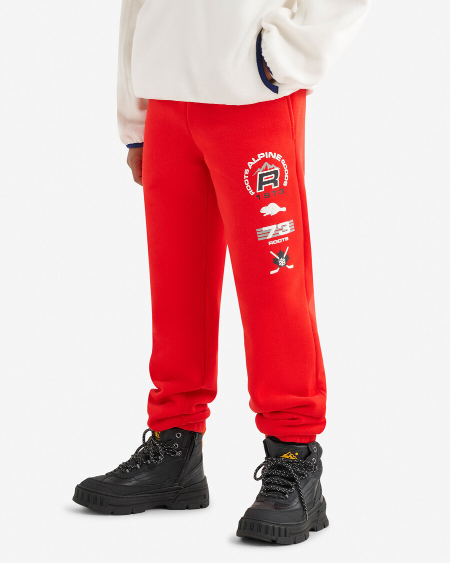pantalón deportivo con parches de alpine goods para niños